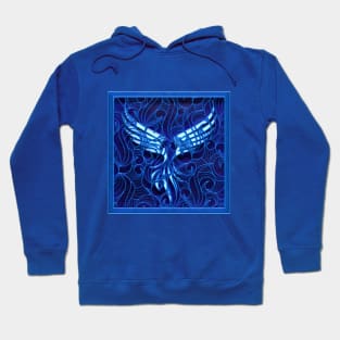 Freedom eagle - 3d design on black Wall Hoodie